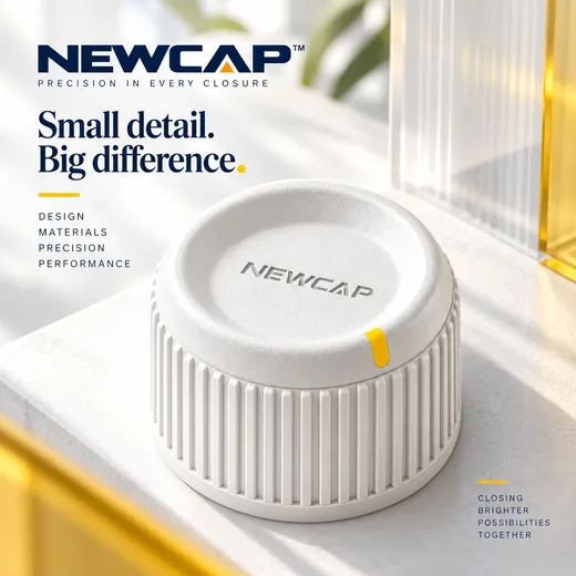 NEWCAP campaign poster in yellow: Small detail. Big difference.