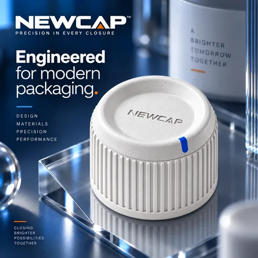 NEWCAP campaign poster: Engineered for modern packaging